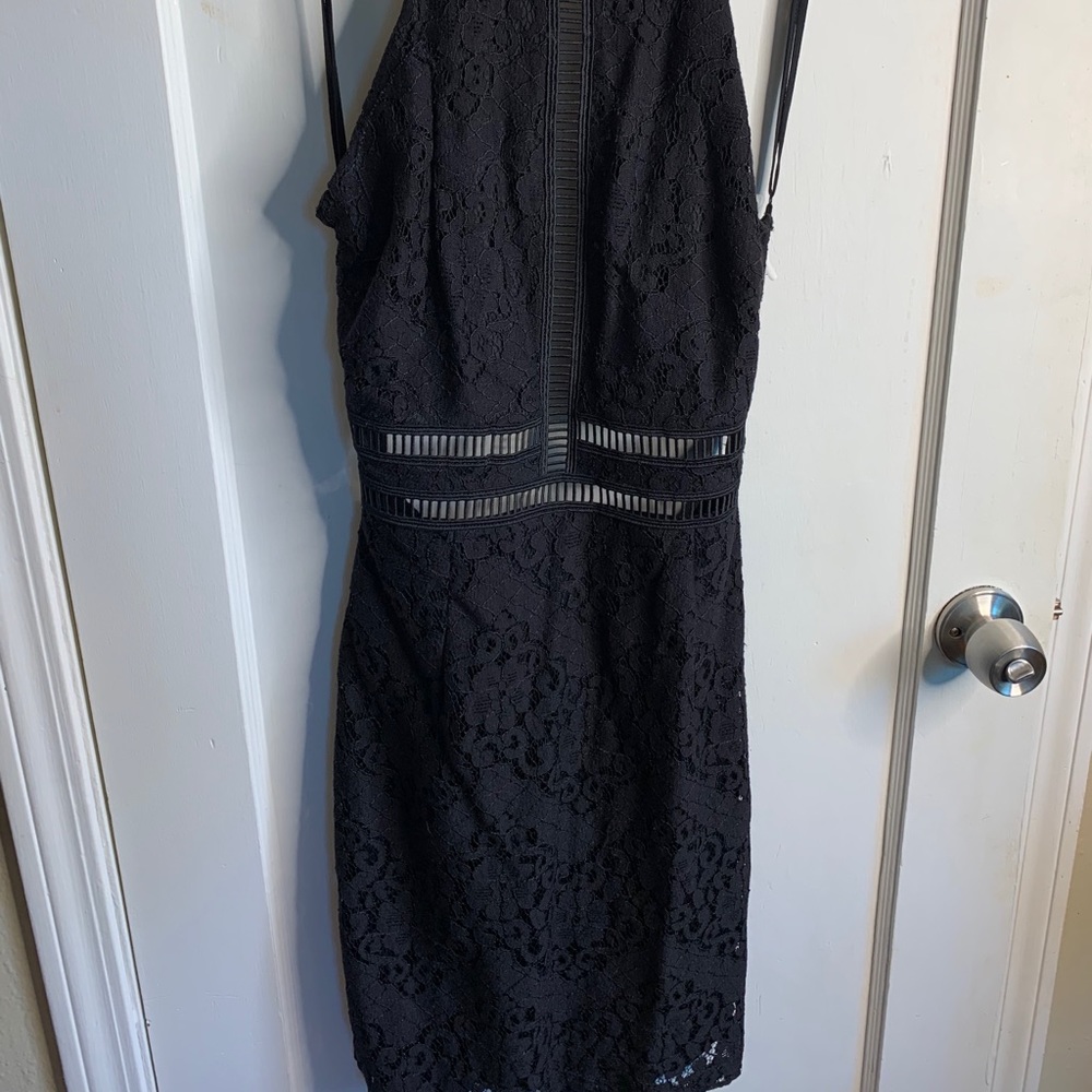 Mystic Mini Backless Black Dress